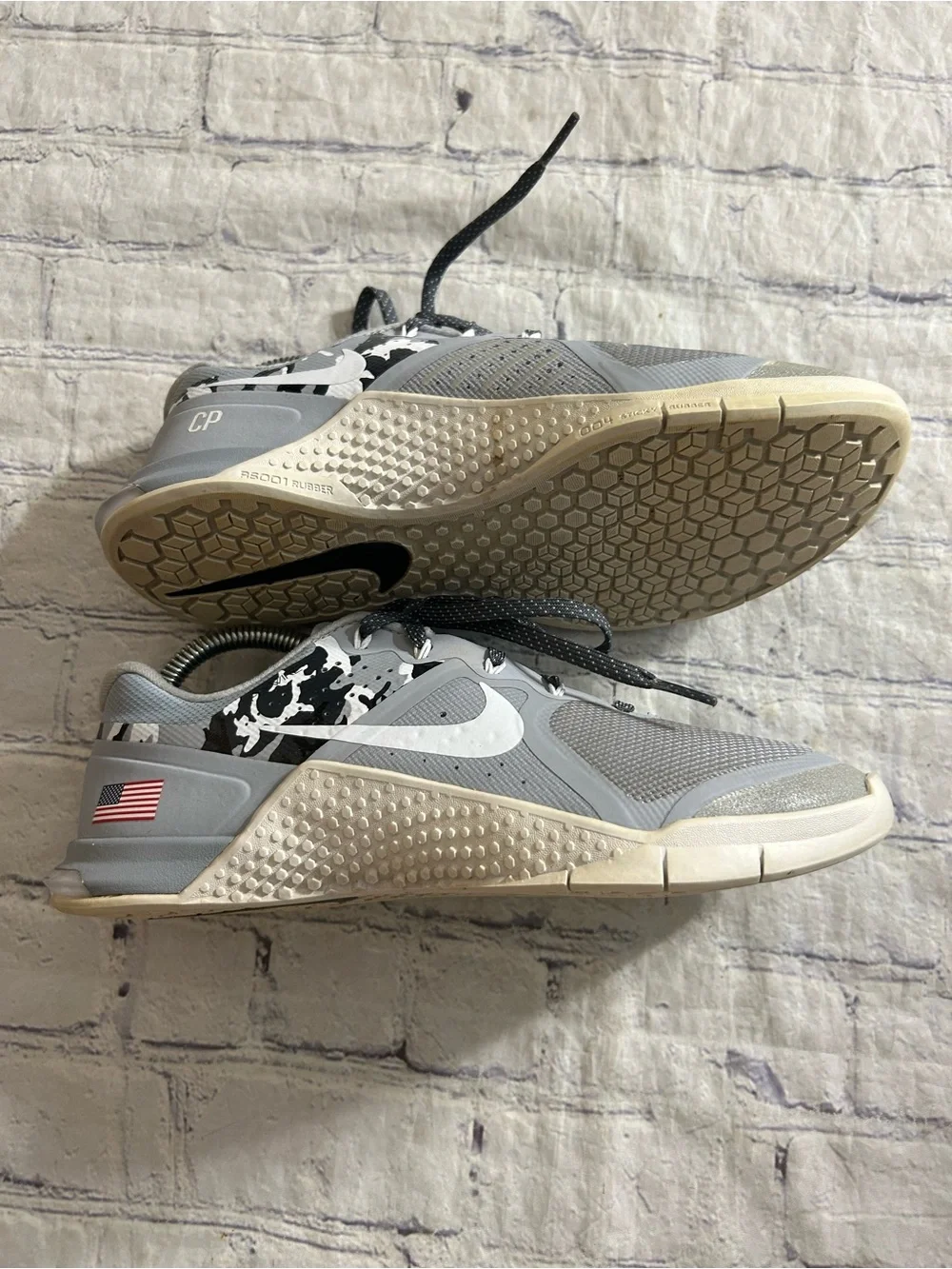 NIKE METCON CAMO PATTERN MID FOOT DSX FLY KNIT 2 TRAINING SHOES WOMEN’S 7.5